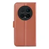 Coque portefeuille Phonesta Litchi Skin pour HONOR Magic8 Pro - Marron 2