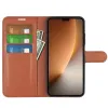 Coque portefeuille Phonesta Litchi Skin pour HONOR Magic8 Pro - Marron 3