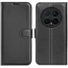 Coque portefeuille Phonesta Litchi Skin pour HONOR Magic8 Pro - Noir 0