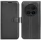 Coque portefeuille Phonesta Litchi Skin pour HONOR Magic8 Pro - Noir