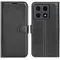 Coque portefeuille Phonesta Litchi Skin pour Xiaomi 15T - Noir