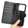 Coque portefeuille Phonesta Litchi Skin pour Xiaomi 15T Pro - Noir 5