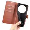 Coque portefeuille Phonesta Litchi Skin pour Xiaomi 17 Ultra - Marron 5