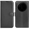 Coque portefeuille Phonesta Litchi Skin pour Xiaomi 17 Ultra - Noir 0