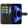 Coque portefeuille Phonesta Litchi Skin pour Xiaomi 17 Ultra - Noir 3