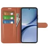 Coque portefeuille Phonesta Litchi Skin pour Xiaomi Poco X8 Pro - Marron 3