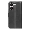 Coque portefeuille Phonesta Litchi Skin pour Xiaomi Poco X8 Pro - Noir 2