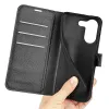 Coque portefeuille Phonesta Litchi Skin pour Xiaomi Poco X8 Pro - Noir 5
