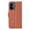 Coque portefeuille Phonesta Litchi Skin pour Xiaomi Poco X8 Pro Max - Marron 2