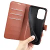 Coque portefeuille Phonesta Litchi Skin pour Xiaomi Poco X8 Pro Max - Marron 5