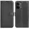 Coque portefeuille Phonesta Litchi Skin pour Xiaomi Poco X8 Pro Max - Noir