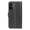 Coque portefeuille Phonesta Litchi Skin pour Xiaomi Poco X8 Pro Max - Noir 2