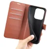 Coque portefeuille Phonesta Litchi Skin pour Xiaomi Redmi 15C / Xiaomi Poco C85 - Marron 5