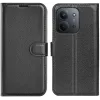 Coque portefeuille Phonesta Litchi Skin pour Xiaomi Redmi 15C / Xiaomi Poco C85 - Noir 0