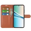 Coque portefeuille Phonesta Litchi Skin pour Xiaomi Redmi Note 15 4G/5G / Xiaomi Poco M8 - Marron 3