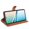 Coque portefeuille Phonesta Litchi Skin pour Xiaomi Redmi Note 15 4G/5G / Xiaomi Poco M8 - Marron 4