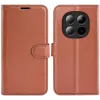 Coque portefeuille Phonesta Litchi Skin pour Xiaomi Redmi Note 15 Pro 5G - Marron 0