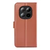 Coque portefeuille Phonesta Litchi Skin pour Xiaomi Redmi Note 15 Pro 5G - Marron 2