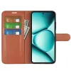 Coque portefeuille Phonesta Litchi Skin pour Xiaomi Redmi Note 15 Pro 5G - Marron 3