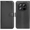 Coque portefeuille Phonesta Litchi Skin pour Xiaomi Redmi Note 15 Pro 5G - Noir 0