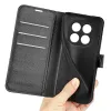 Coque portefeuille Phonesta Litchi Skin pour Xiaomi Redmi Note 15 Pro 5G - Noir 5