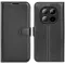 Coque portefeuille Phonesta Litchi Skin pour Xiaomi Redmi Note 15 Pro Plus / Xiaomi Poco M8 Pro - Noir