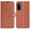 Coque portefeuille Phonesta Litchi Skin pour Xiaomi Redmi A7 Pro - Marron