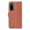 Coque portefeuille Phonesta Litchi Skin pour Xiaomi Redmi A7 Pro - Marron 2