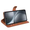 Coque portefeuille Phonesta Litchi Skin pour Oppo Find X9 - Marron 4