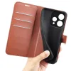 Coque portefeuille Phonesta Litchi Skin pour Oppo Reno15 - Marron 5