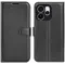 Coque portefeuille Phonesta Litchi Skin pour Oppo Reno15 Pro - Noir