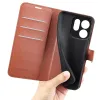 Coque portefeuille Phonesta Litchi Skin pour Oppo Reno15 Pro Max - Marron 5