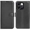 Coque portefeuille Phonesta Litchi Skin pour Oppo Reno15 Pro Max - Noir 0