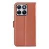 Coque portefeuille Phonesta Litchi Skin pour Motorola Edge 70 Fusion - Marron 2
