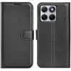 Coque portefeuille Phonesta Litchi Skin pour Motorola Edge 70 Fusion - Noir 0