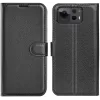 Coque portefeuille Phonesta Litchi Skin pour Asus Zenfone 12 Ultra - Noir 0