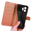 Coque portefeuille Phonesta Litchi Skin pour HONOR 600/600 Pro - Marron 5