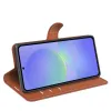 Coque portefeuille Phonesta Litchi Skin pour Samsung Galaxy A37 - Marron 4