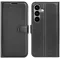 Coque portefeuille Phonesta Litchi Skin pour Samsung Galaxy S26 - Noir