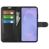 Coque portefeuille Phonesta Litchi Skin pour Samsung Galaxy S26 - Noir 3