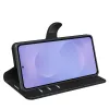 Coque portefeuille Phonesta Litchi Skin pour Samsung Galaxy S26 - Noir 4