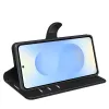 Coque portefeuille Phonesta Litchi Skin pour Samsung Galaxy S26 Plus - Noir 4