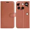Coque portefeuille Phonesta Litchi Skin pour Nothing Phone (3) - Marron
