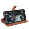 Coque portefeuille Phonesta Litchi Skin pour Nothing Phone (3) - Marron 4