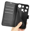 Coque portefeuille Phonesta Litchi Skin pour Nothing Phone (3) - Noir 5