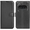 Coque portefeuille Phonesta Litchi Skin pour Nothing Phone (3a) - Noir 0