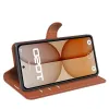 Coque portefeuille Phonesta Litchi Skin pour Nothing Phone (4a) - Marron 4