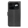 Coque portefeuille Phonesta Litchi Skin pour Nothing Phone (4a) Pro - Noir 2