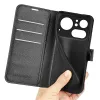 Coque portefeuille Phonesta Litchi Skin pour Nothing Phone (4a) Pro - Noir 5