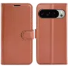 Coque portefeuille Phonesta Litchi Skin pour Google Pixel 10 Pro XL - Marron 0